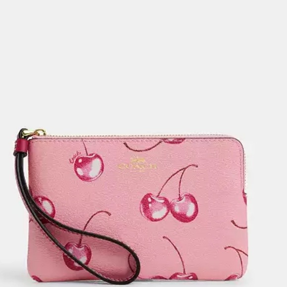 Coach Handbags - NWT Coach Cherry Print Wristlet